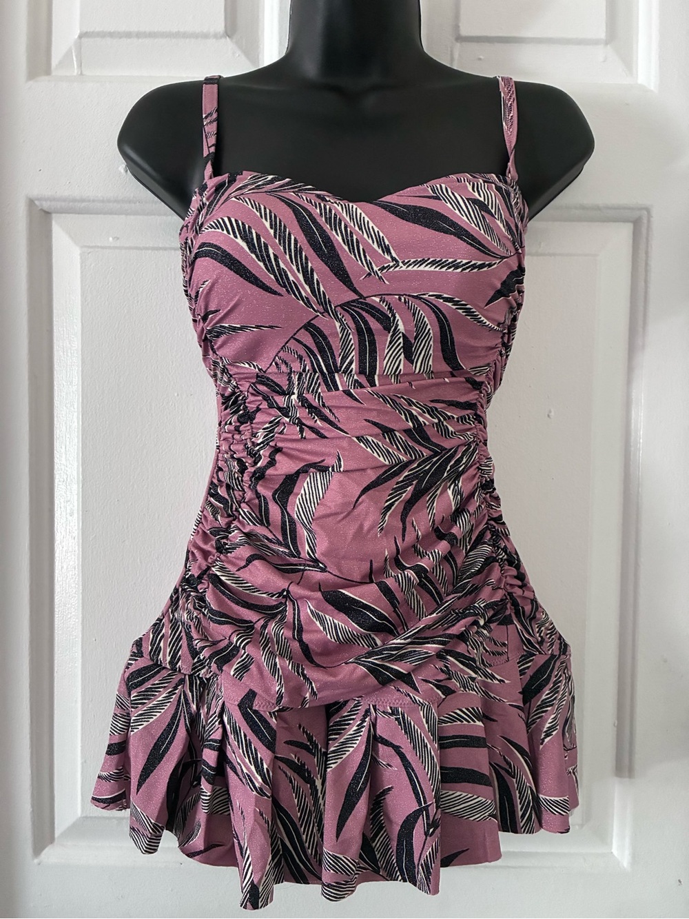 NWT Profile by Gottex La Palm bandeau swimdress - Dusk Pink 8